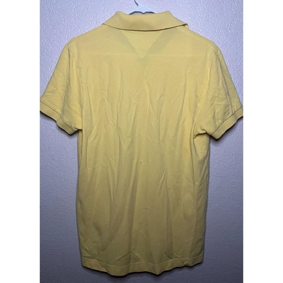 Pastel yellow Tommy hilfigher men polo shirt size medium - Picture 3 of 13